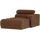 Novi chaise longue element arm rechts bouclé mokkabruin