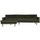 Rodeo chaise longue links velvet donkergroen