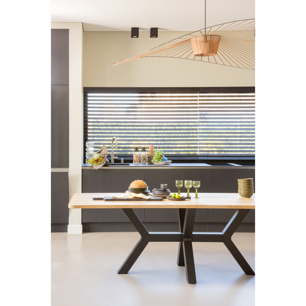Combi Tablo XL oak tabletop 240 x 100 cm with Zeeland leg, room setting