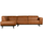 Statement canapé d angle gauche eco cuir cognac