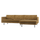 Rodeo chaise longue bank rechts ribstof honinggeel
