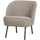 Vogue armchair woven fabric sand