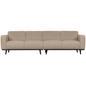 Statement 4-seater 280 cm bouclé beige, front view