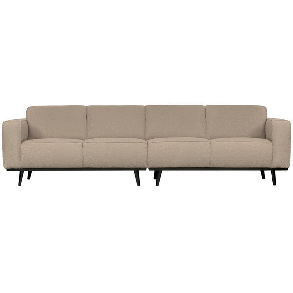 Statement 4-seater 280 cm bouclé beige, front view