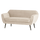 Rocco sofa 150 cm velvet off white