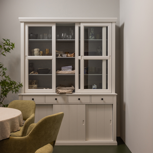 Lagos large showcabinet white, room setting