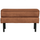 Rodeo hocker on legs ecoleather cognac