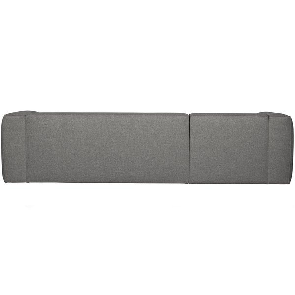 Bean canapé d angle gauche incl. coussions gris moyen, vue de dos