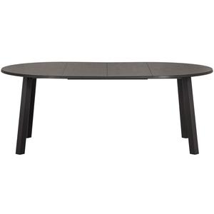 Lange jan ø extendable dining table oak blacknight, front view