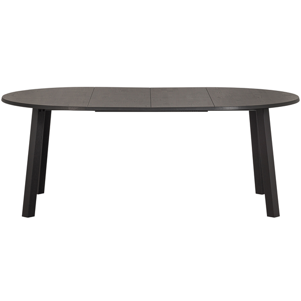 Lange jan ø extendable dining table oak blacknight, front view