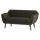 Rocco sofa 150 cm velvet warm green
