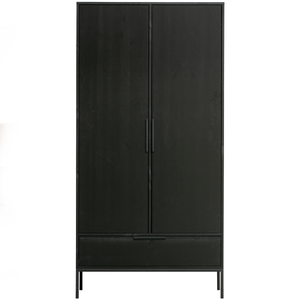 Adam cabinet pine black, front view