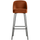 Vogue barstool 80 cm velvet rust