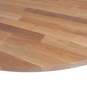 Tablo round oak tabletop Ø 120 cm grey oil finish, detail