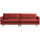 Rodeo classic 3-seater sofa velvet chestnut