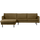 Rodeo chaise longue a gauche structure velvet brass