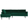 Rodeo canapé d angle e a gauche velvet vert forêt