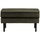 Rodeo hocker on legs velvet dark green