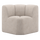 Mojo corner dining bench with backrest rib fabric ecru