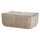 Cluster tabouret velours taupe chaud