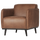 Statement fauteuil met arm ecoleer cognac
