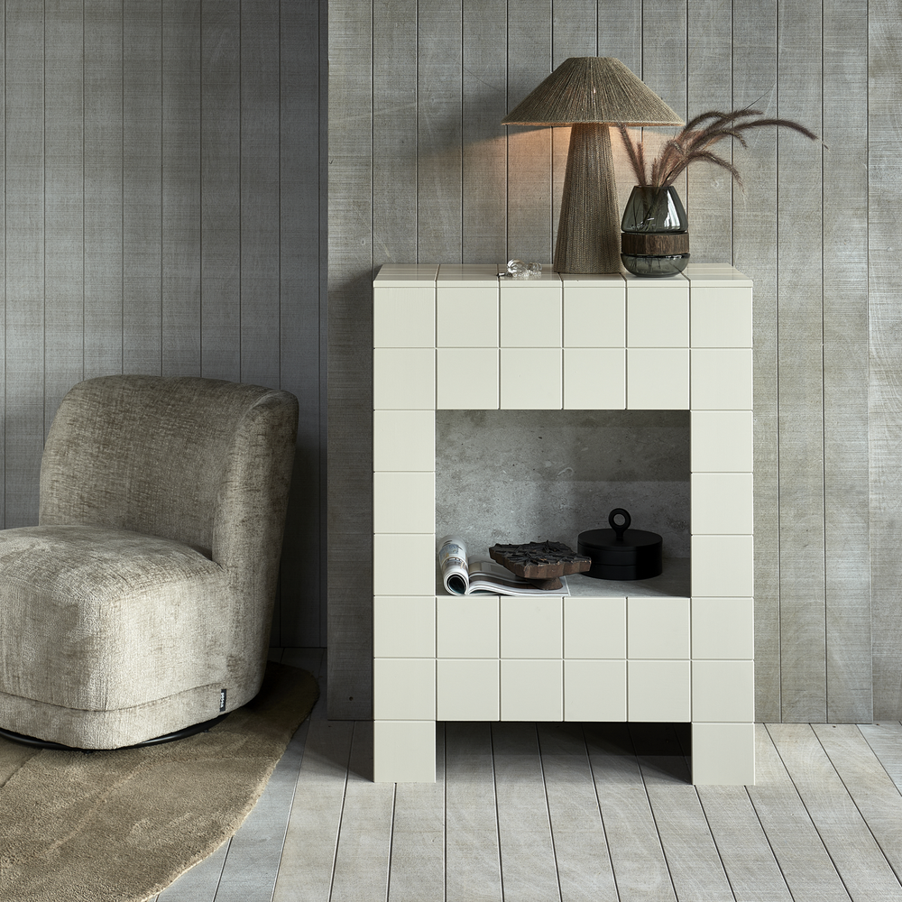 Atty swivel armchair sand, room setting