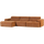 Novi chaise longue bank links oranje melange