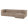 Manu chaise longue sofa right teddy taupe