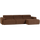 Novi chaise longue bank rechts bouclé mokkabruin