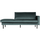 Rodeo daybed droite velvet sarcelle