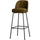 Vogue barstool 80 cm structure velvet brass