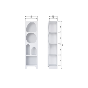 Caz cabinet petit blanc, plan avec dimensions