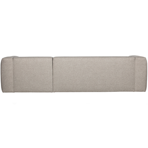 Bean canapé d angle droite incl. coussions gris clair, vue de dos