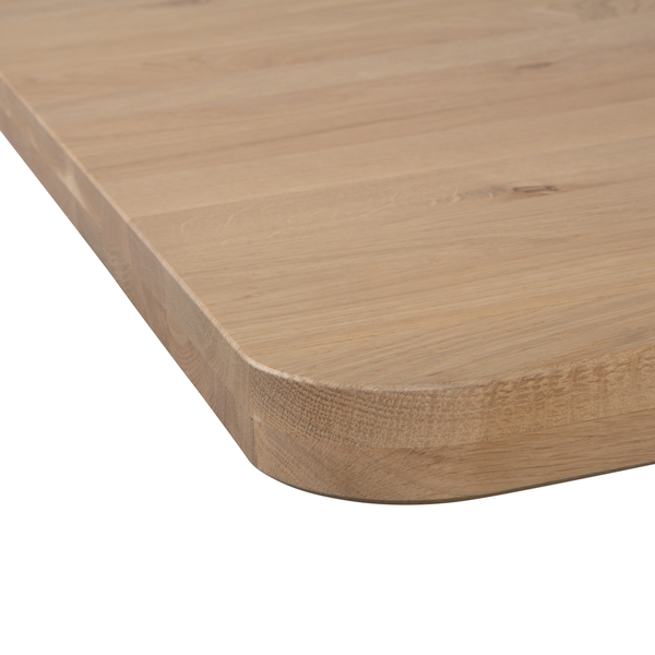 Tablo tafelblad eiken naturel curved 200 x 90 cm, detail