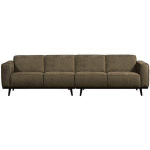 Statement 4-seater 280 cm structure velvet bonsai, front view