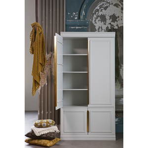Shelves organize storage cabinet 62 cm pine mist, room setting