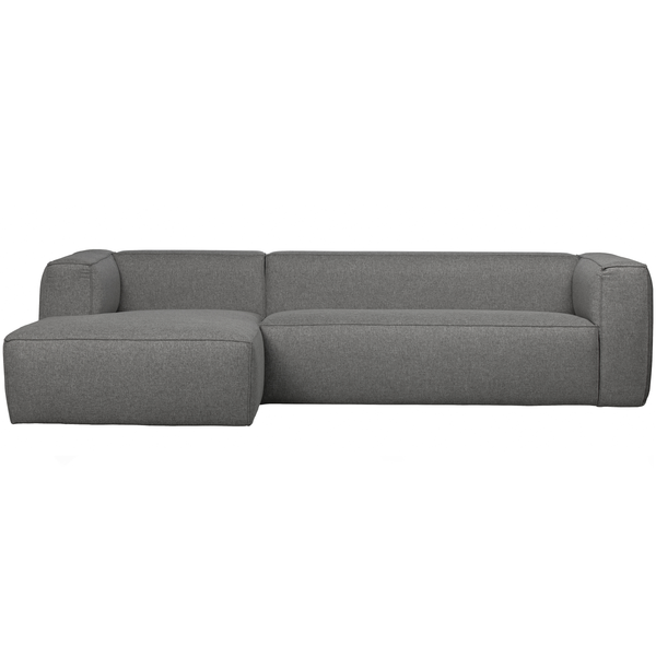 Bean canapé d angle gauche incl. coussions gris moyen, vue de face