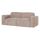 Umina 2-seater sofa slub chenille natural