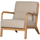 Mark fauteuil geweven stof naturel