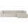 Bean canapé d angle droit tissu côtelé naturel