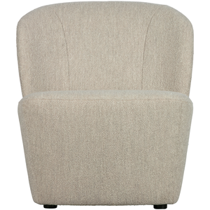 Lofty armchair bouclé natural, front view