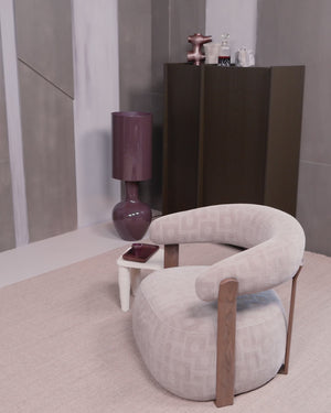 Brock 2-doors cabinet ash veneer mid brown