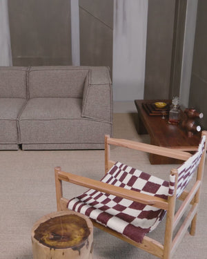 Eron table basse en acacia bois brun