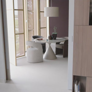 Lanor eetkamerstoel grove bouclé bruin