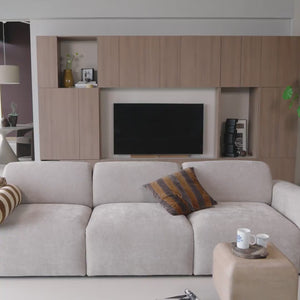 Build wandkast combinatie 108 cm eiken decor bruin